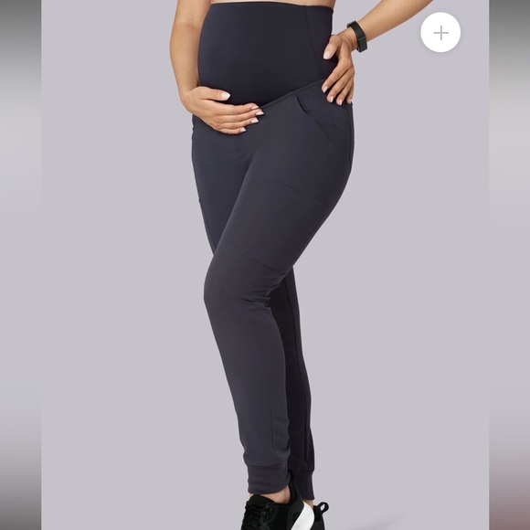Women's pewter maternity scrub joggers - Picture 1 of 2